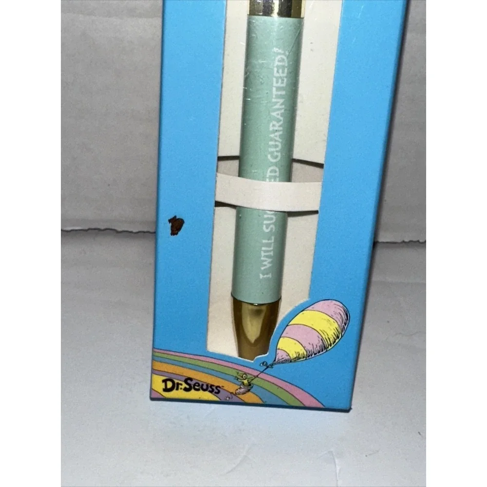 Dr Seuss Oh The Places Youll Go Great Places Charm Pen Blue Gold Black Ink NEW